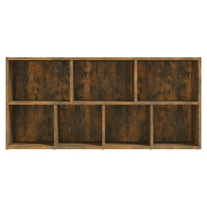 vidaXL Book Cabinet Smoked Oak 50x25x106 cm