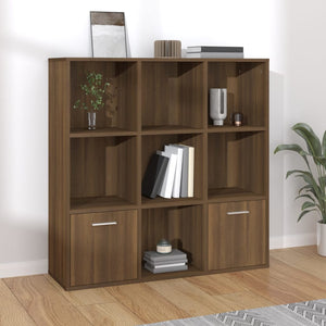 vidaXL Book Cabinet Brown Oak 98x30x98 cm