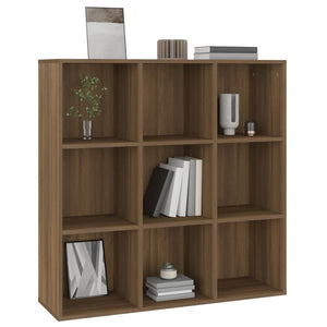 vidaXL Book Cabinet Brown Oak 98x30x98 cm