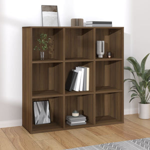 vidaXL Book Cabinet Brown Oak 98x30x98 cm