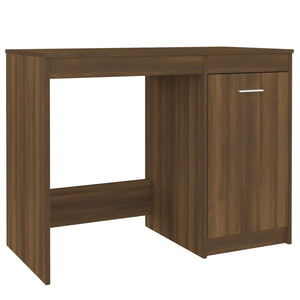 vidaXL Desk Brown Oak 100x50x76 cm Engineered Wood