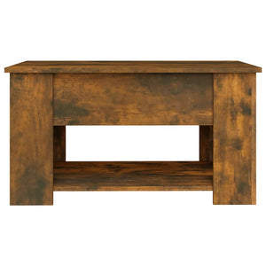 vidaXL Coffee Table Smoked Oak 79x49x41 cm Engineered Wood