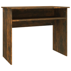 vidaXL Desk Smoked Oak 90x50x74 cm Engineered Wood