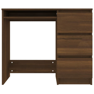 vidaXL Desk Brown Oak 90x45x76 cm Engineered Wood