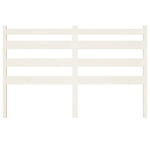 vidaXL Bed Headboard White 126x4x100 cm Solid Wood Pine