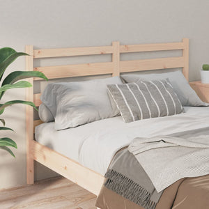 vidaXL Bed Headboard 146x4x100 cm Solid Wood Pine