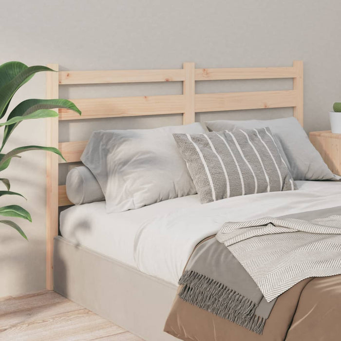 vidaXL Bed Headboard 146x4x100 cm Solid Wood Pine