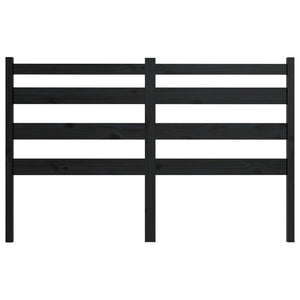 vidaXL Bed Headboard Black 156x4x100 cm Solid Wood Pine