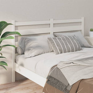 vidaXL Bed Headboard White 166x4x100 cm Solid Wood Pine