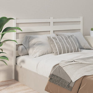 vidaXL Bed Headboard White 166x4x100 cm Solid Wood Pine