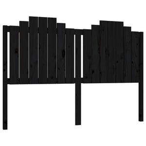 vidaXL Bed Headboard Black 166x4x110 cm Solid Wood Pine