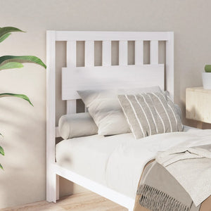 vidaXL Bed Headboard White 95.5x4x100 cm Solid Wood Pine