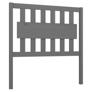 vidaXL Bed Headboard Grey 95.5x4x100 cm Solid Wood Pine