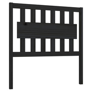 vidaXL Bed Headboard Black 95.5x4x100 cm Solid Wood Pine