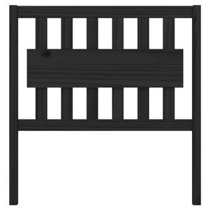 vidaXL Bed Headboard Black 95.5x4x100 cm Solid Wood Pine