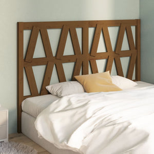 vidaXL Bed Headboard Honey Brown 146x4x100 cm Solid Wood Pine