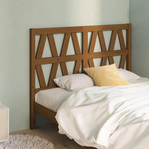 vidaXL Bed Headboard Honey Brown 146x4x100 cm Solid Wood Pine