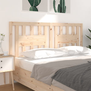 vidaXL Headboard 126x4x100 cm Solid Wood Pine