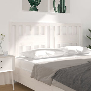 vidaXL Headboard White 206x4x100 cm Solid Wood Pine