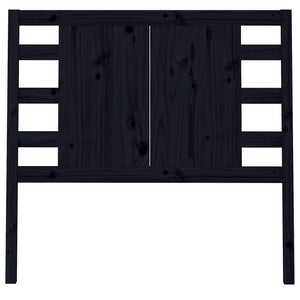 vidaXL Headboard Black 96x4x100 cm Solid Wood Pine