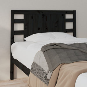 vidaXL Headboard Black 96x4x100 cm Solid Wood Pine