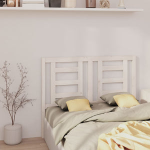 vidaXL Bed Headboard White 141x4x100 cm Solid Wood Pine