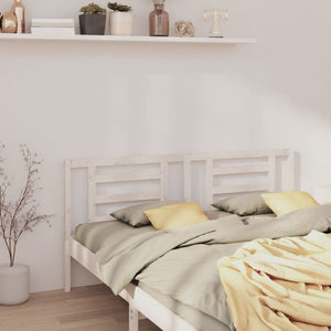 vidaXL Bed Headboard White 156x4x100 cm Solid Pine Wood