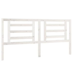 vidaXL Bed Headboard White 186x4x100 cm Solid Pine Wood