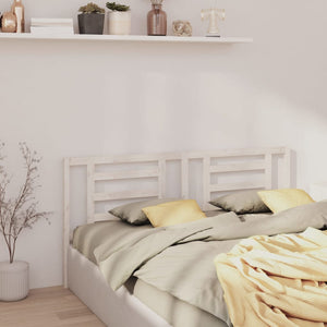 vidaXL Bed Headboard White 186x4x100 cm Solid Pine Wood