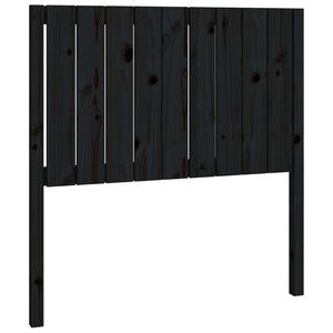 vidaXL Bed Headboard Black 95.5x4x100 cm Solid Wood Pine