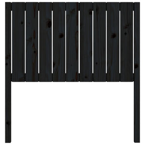 vidaXL Bed Headboard Black 95.5x4x100 cm Solid Wood Pine