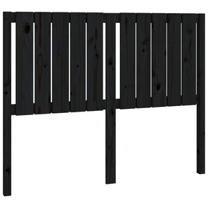 vidaXL Bed Headboard Black 125.5x4x100 cm Solid Wood Pine