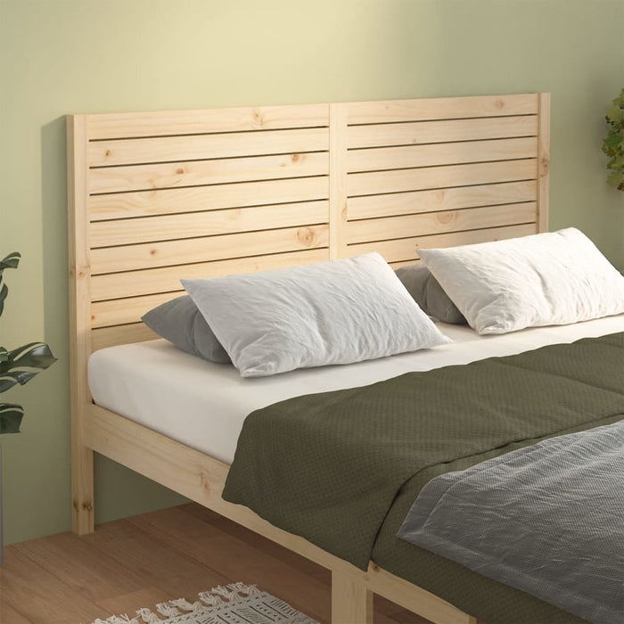 vidaXL Bed Headboard 126x4x100 cm Solid Wood Pine