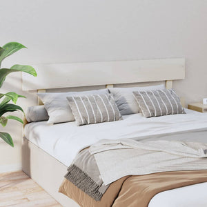 vidaXL Bed Headboard White 164x3x81 cm Solid Wood Pine