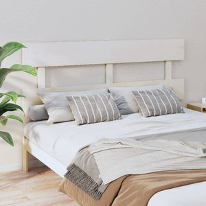 vidaXL Bed Headboard White 164x3x81 cm Solid Wood Pine