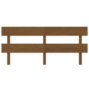 vidaXL Bed Headboard Honey Brown 204x3x81 cm Solid Wood Pine