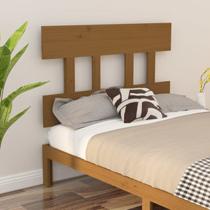 vidaXL Bed Headboard Honey Brown 78.5x3x81 cm Solid Wood Pine