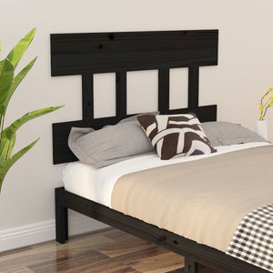 vidaXL Bed Headboard Black 78.5x3x81 cm Solid Wood Pine