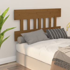 vidaXL Bed Headboard Honey Brown 143.5x3x81 cm Solid Wood Pine