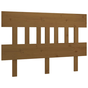 vidaXL Bed Headboard Honey Brown 153.5x3x81 cm Solid Wood Pine