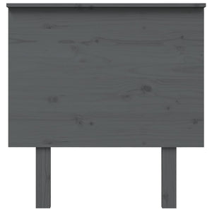 vidaXL Bed Headboard Grey 79x6x82.5 cm Solid Wood Pine