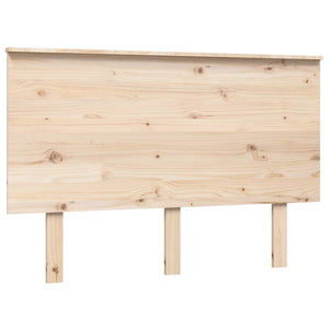 vidaXL Bed Headboard 124x6x82.5 cm Solid Wood Pine