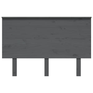 vidaXL Bed Headboard Grey 124x6x82.5 cm Solid Wood Pine