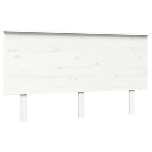 vidaXL Bed Headboard White 144x6x82.5 cm Solid Wood Pine