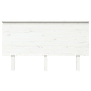 vidaXL Bed Headboard White 144x6x82.5 cm Solid Wood Pine