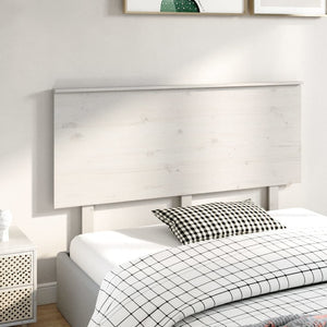 vidaXL Bed Headboard White 144x6x82.5 cm Solid Wood Pine