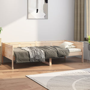 vidaXL Day Bed Solid Wood Pine 90x190 cm