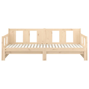 vidaXL Pull-out Day Bed Solid Wood Pine 2x(80x200) cm