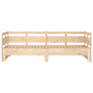 vidaXL Pull-out Day Bed Solid Wood Pine 2x(90x190) cm