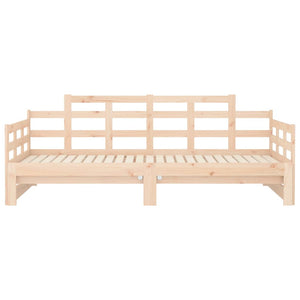 vidaXL Pull-out Day Bed Solid Wood Pine 2x(80x200) cm